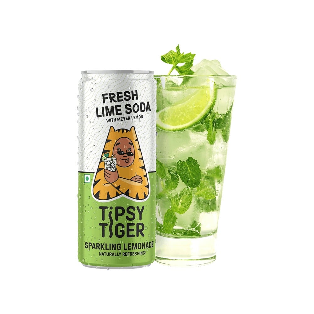Tipsy Tiger Tipsy Tiger Fresh Lime Soda Sparkling Lemonade