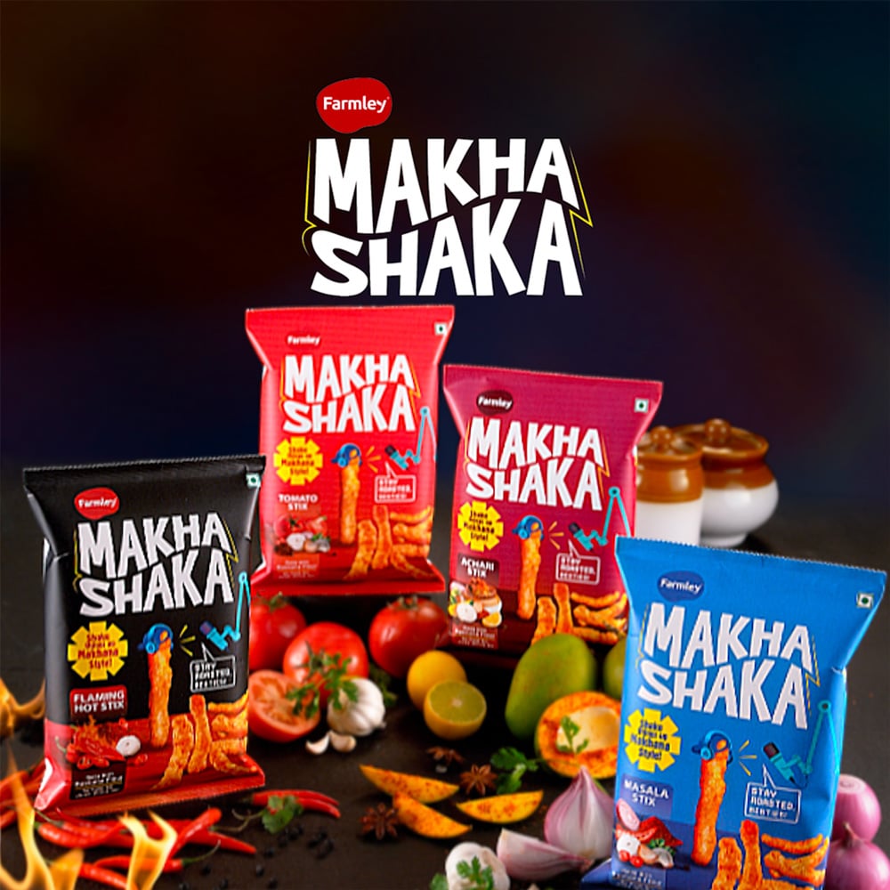 Farmley Farmley Makha Shaka Crisps - Masala Stix Healthy Snacks