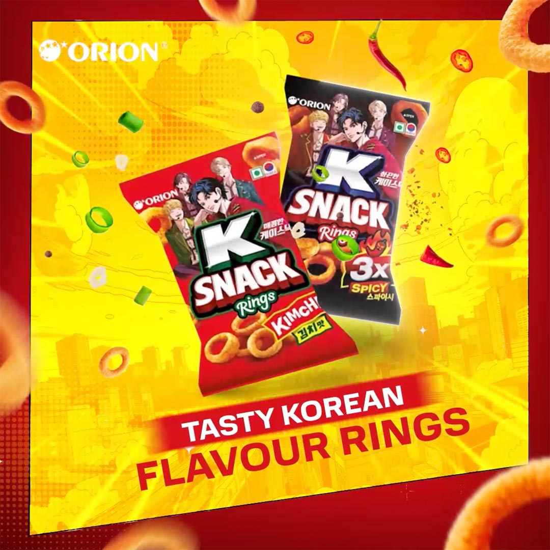 Orion Orion Korean 3X Spicy K Snack Ring Puffs