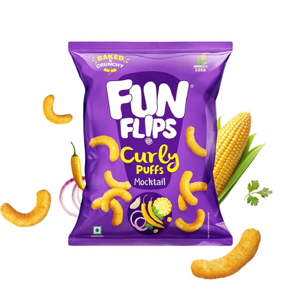 Fun Flips Fun Flips Baked & Crunchy Mocktail Curly Puffs