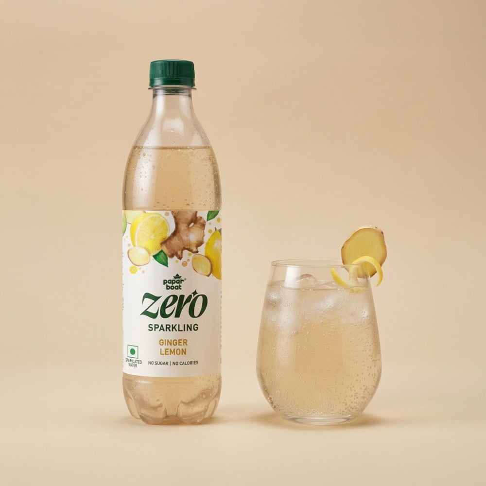 Paper Boat Paper Boat Zero Sugar Ginger Lemon Sparkling Drink
