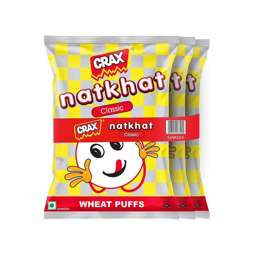 Crax Crax Natkhat Classic Wheat Puffs Snacks