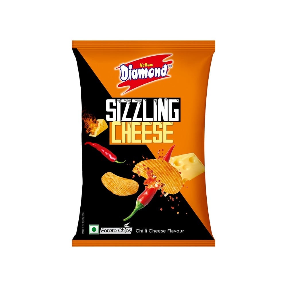 Yellow Diamond Yellow Diamond Sizzling Cheese Potato Chips