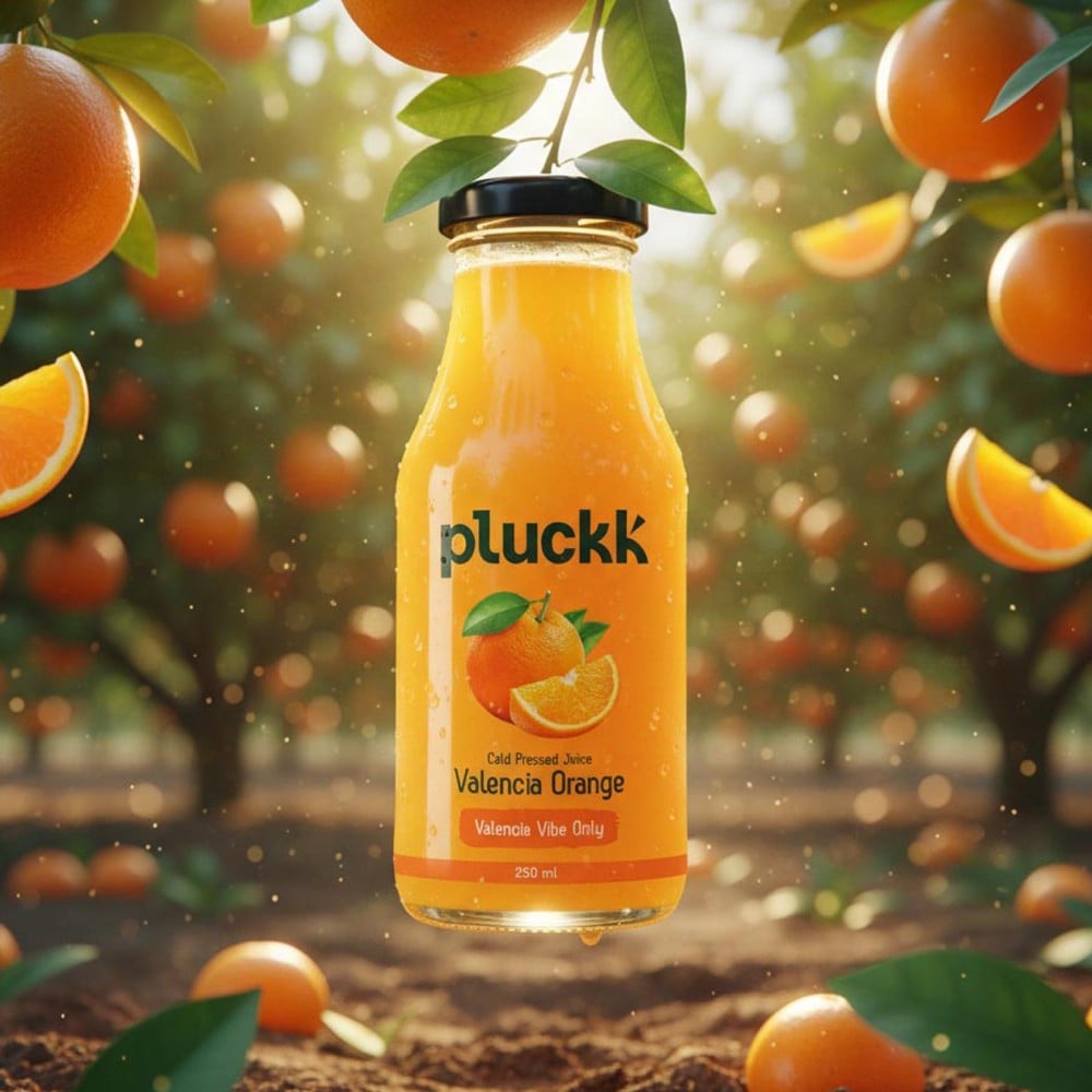 Pluckk Pluckk Valencia Orange Cold Pressed Juice by Pluckk