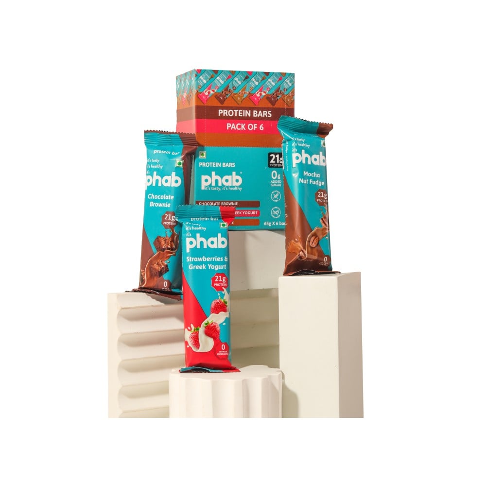 Phab Phab 21g Assorted Protein Bar Pack - Pack of 6