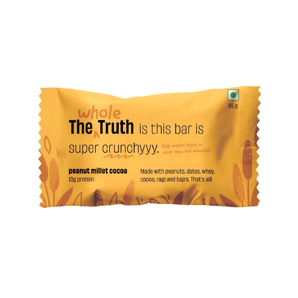 The Whole Truth The Whole Truth Peanut Millet Cocoa Protein Bar