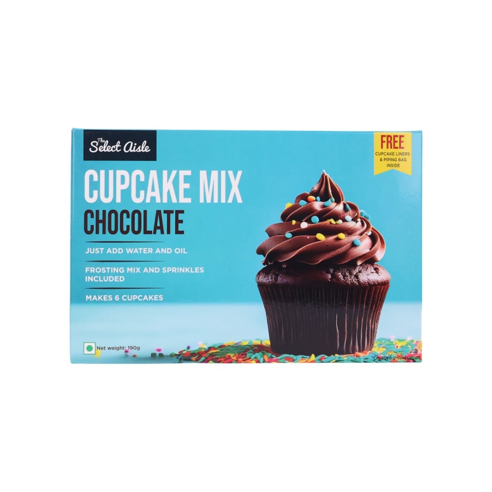 The Select Aisle The Select Aisle Eggless Chocolate Cup Cake Mix With Frosting and Sprinkles