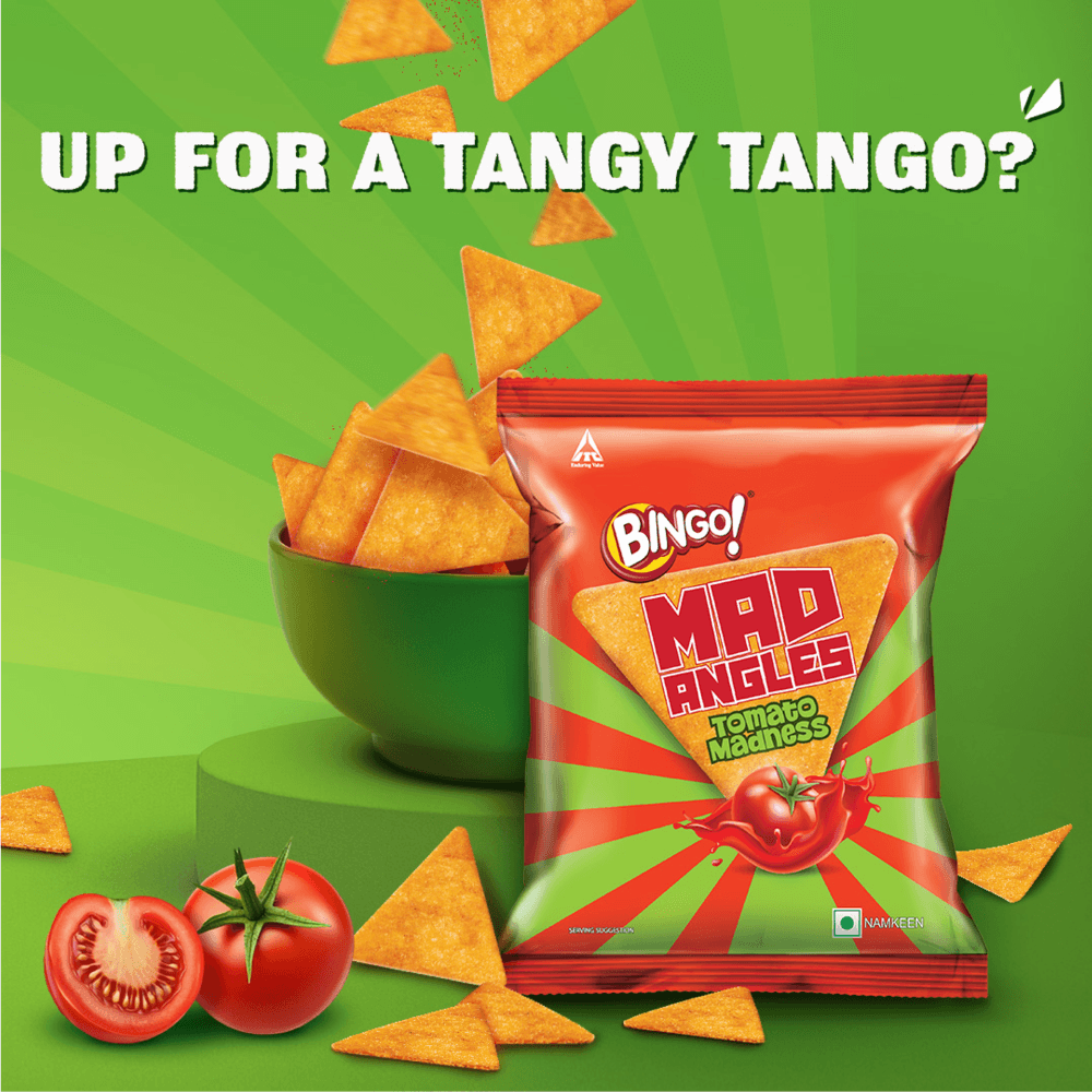 Bingo Mad Angles Bingo Mad Angles Tomato Madness Crisps