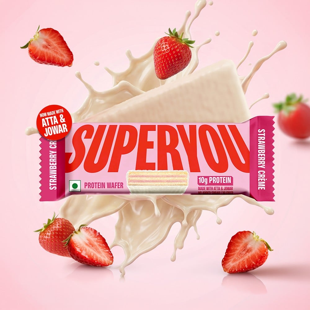 SuperYou SuperYou Strawberry Creme Wafer Protein Bar