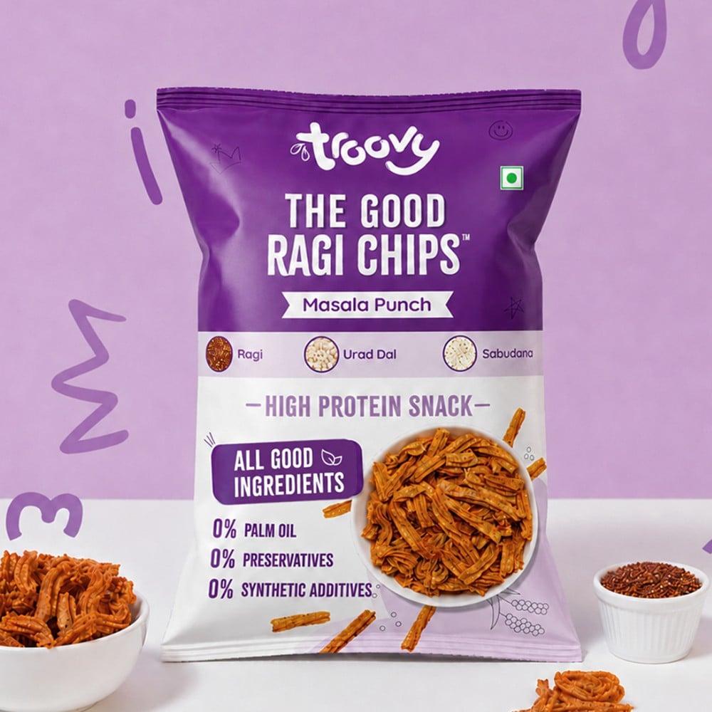 Troovy Troovy High Protein Ragi Chips