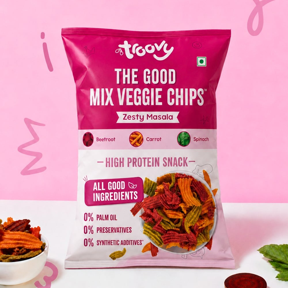 Troovy Troovy High Protein Mix Veggie Chips