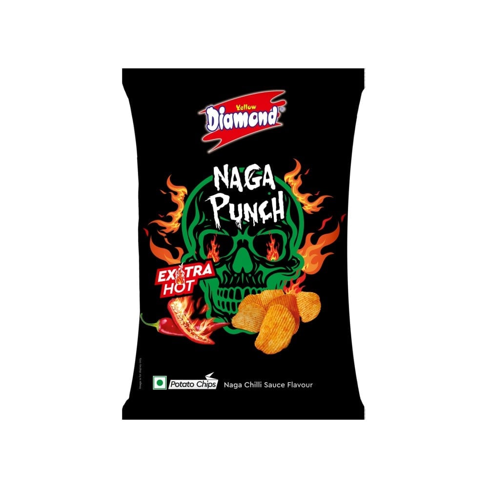 Yellow Diamond Yellow Diamond Naga Spicy Punch Potato Chips