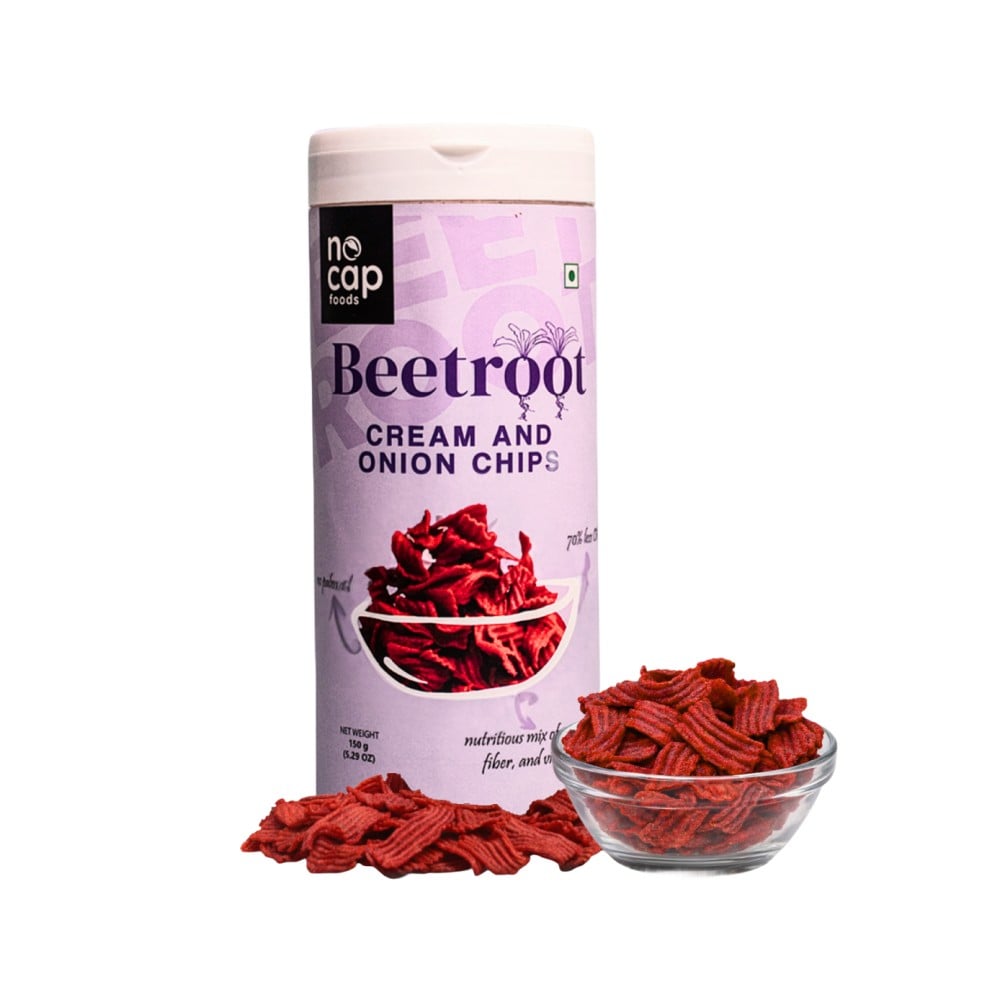 Nocap Foods Nocap Foods Beetroot Cream & Onion Chips