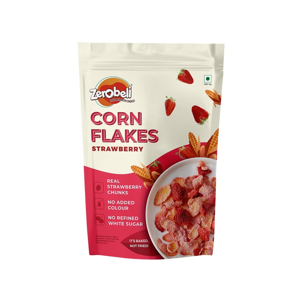 Zerobeli Zerobeli Corn Flakes - Strawberry