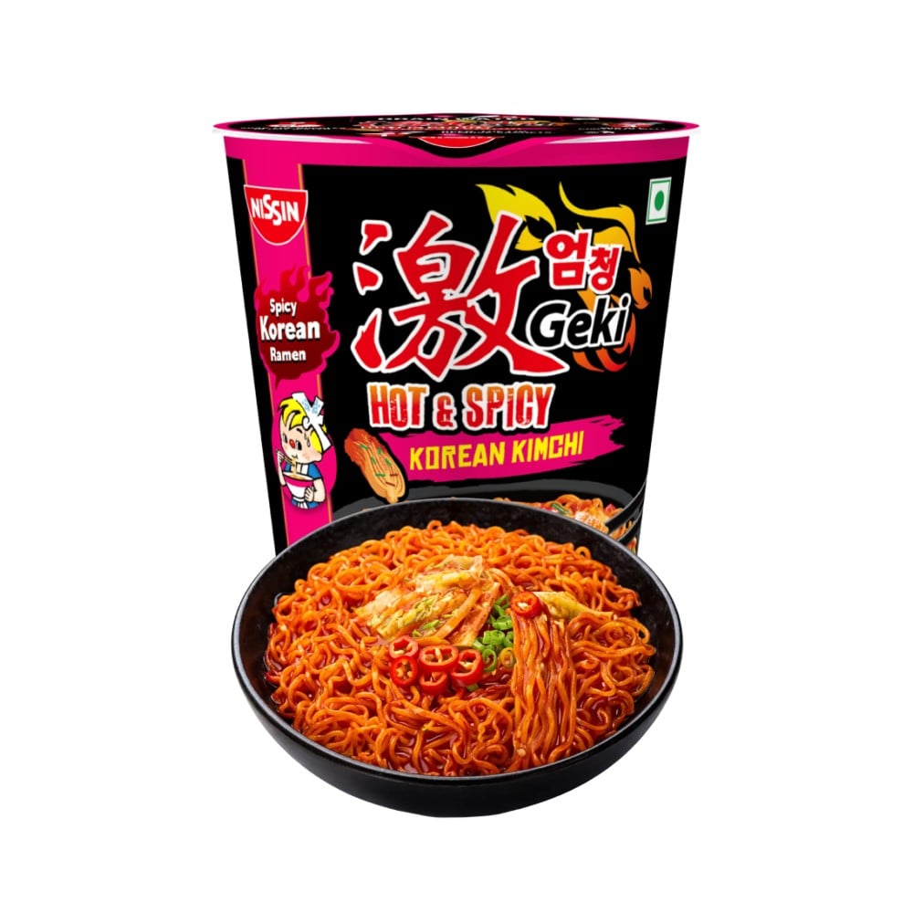 Nissin Nissin Geki Hot & Spicy Korean Kimchi Ramen Cup Noodles