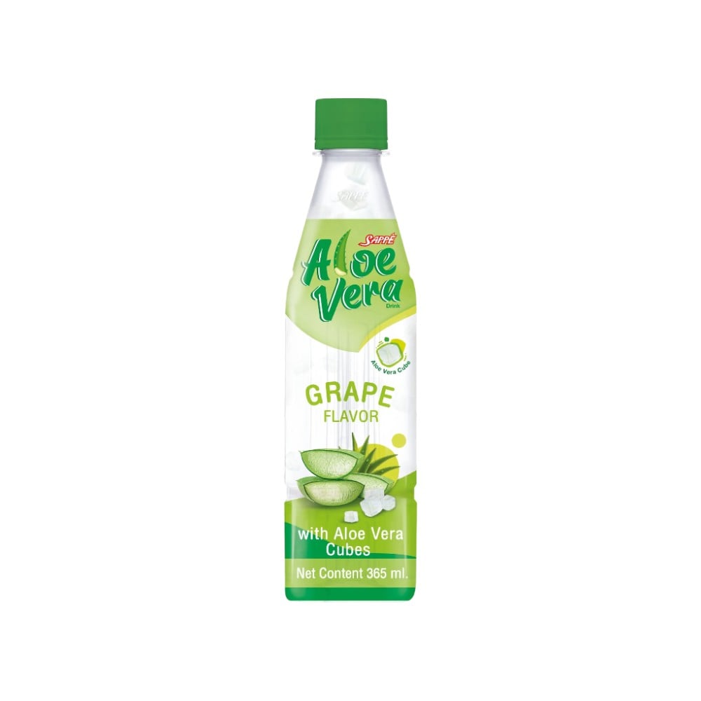 Mogu Mogu Mogu Mogu Aloe Vera Grape Fruit Drink with Aloe Vera Cubes