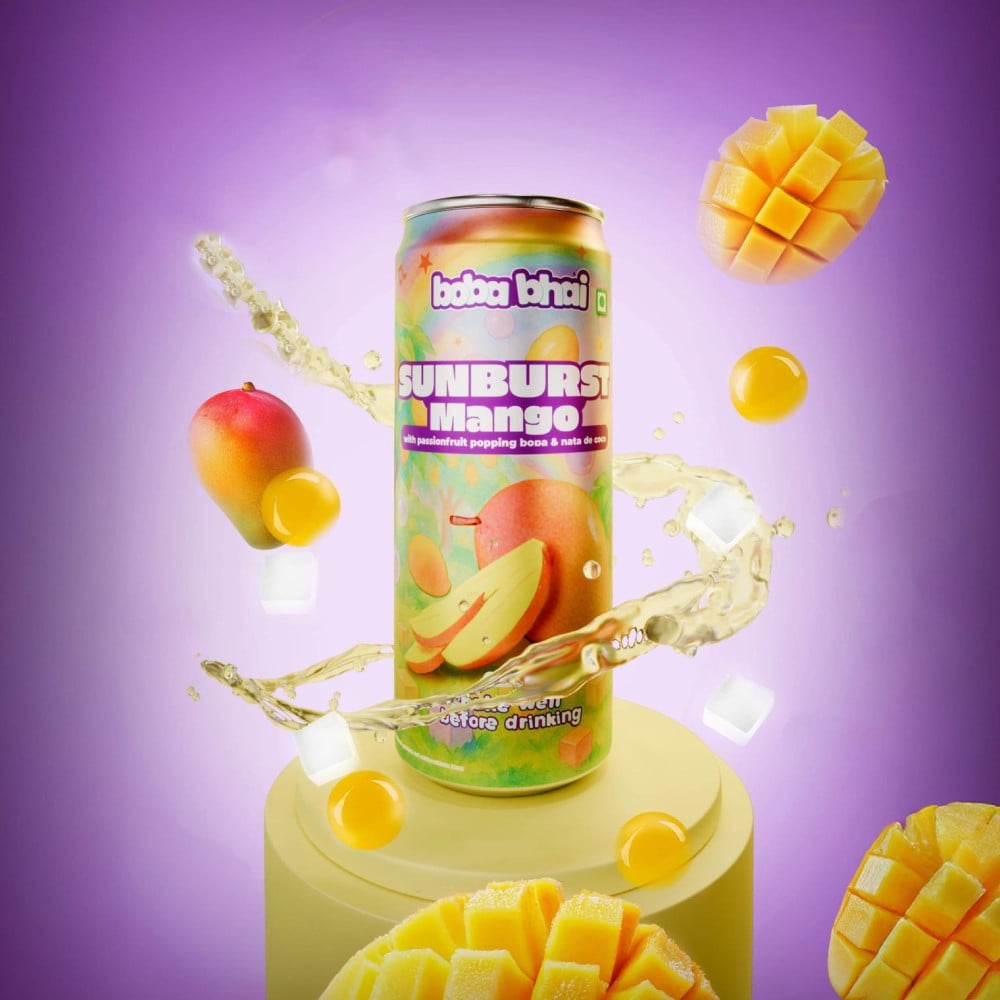 Boba Bhai Boba Bhai Mango Popping Boba Drink & Nata De Coco