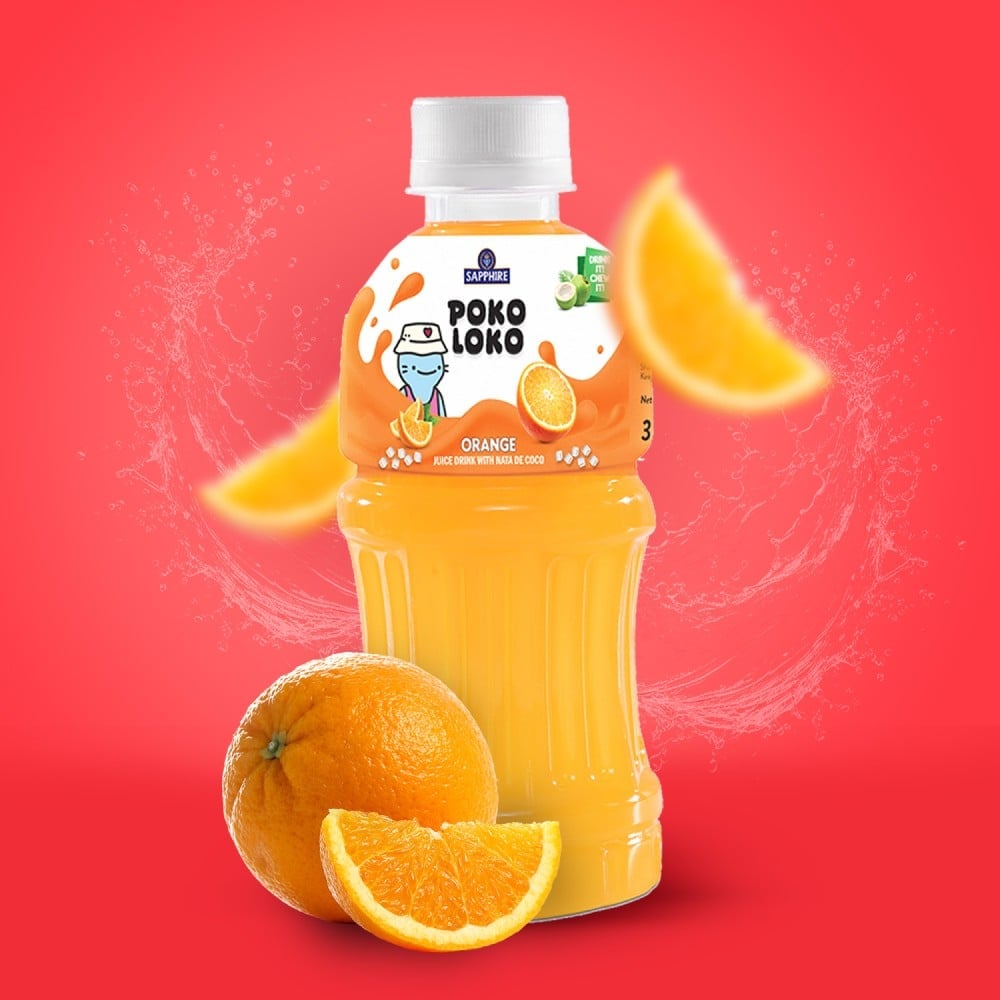 Poko Loko Poko Loko Orange Nata De Coco Juice
