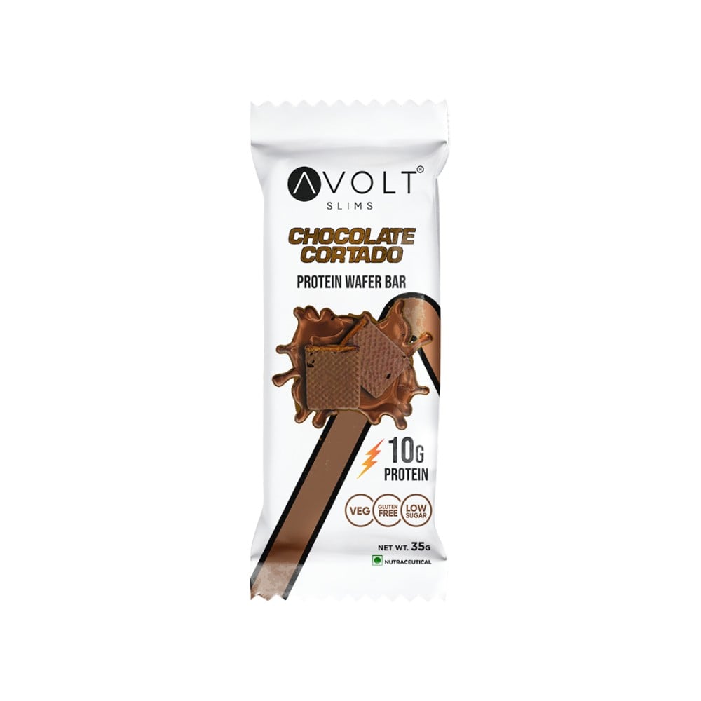 Avolt Avolt Slims Chocolate Cortado 10g Protein Wafer Bar