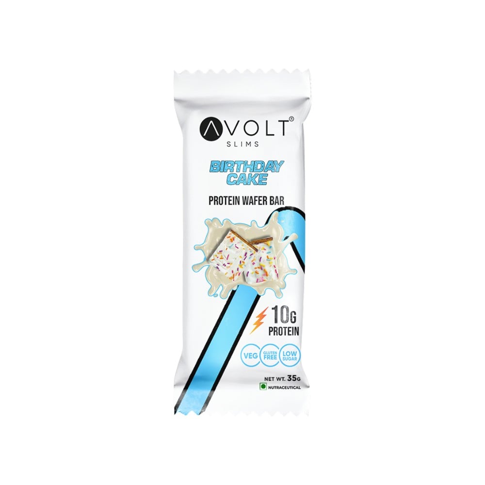 Avolt Avolt Slims Birthday Cake 10g Protein Wafer Bar