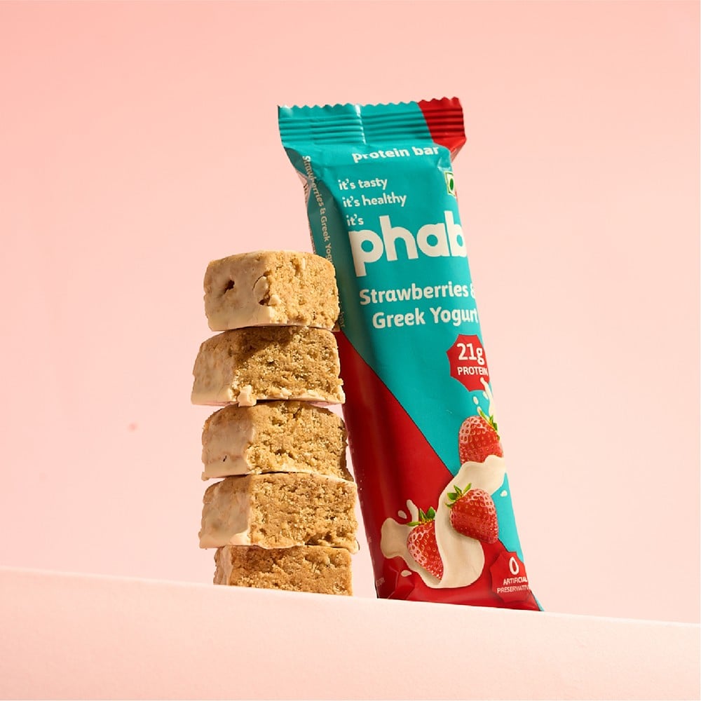 Phab Phab 21g Protein Strawberry and Greek Yogurt Protein Bar
