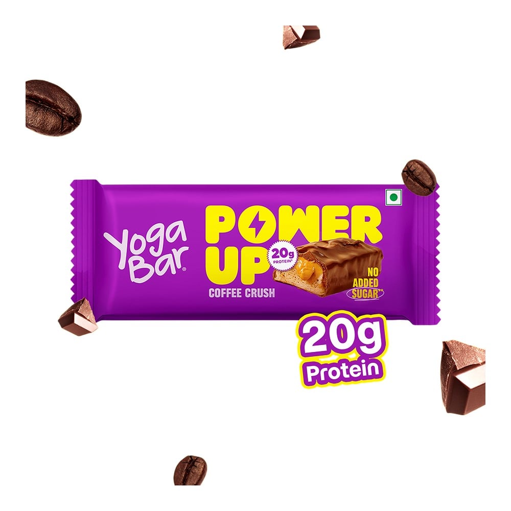 Yoga Bar Yoga Bar 20 g Protein Bar, Coffee Rush, No Added Sugar