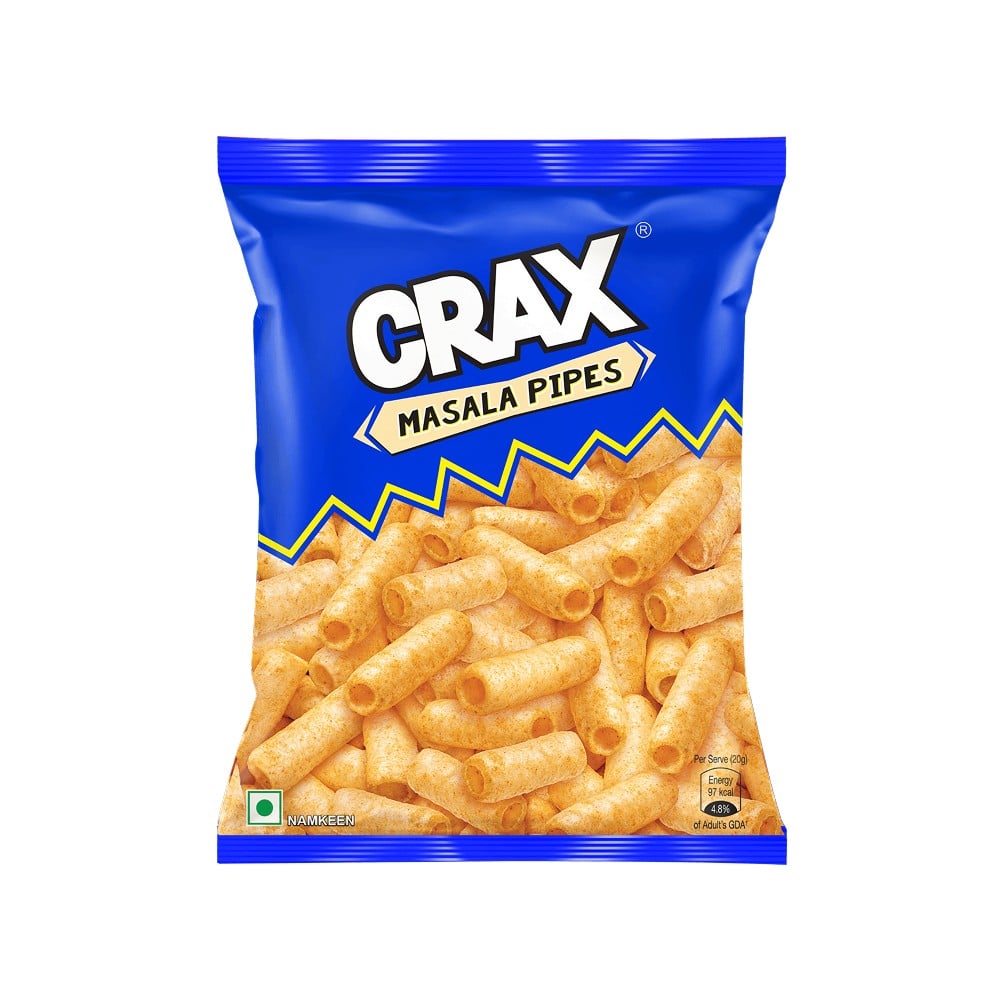 Crax Crax Crunchy Pipes Masala Puffs Snacks