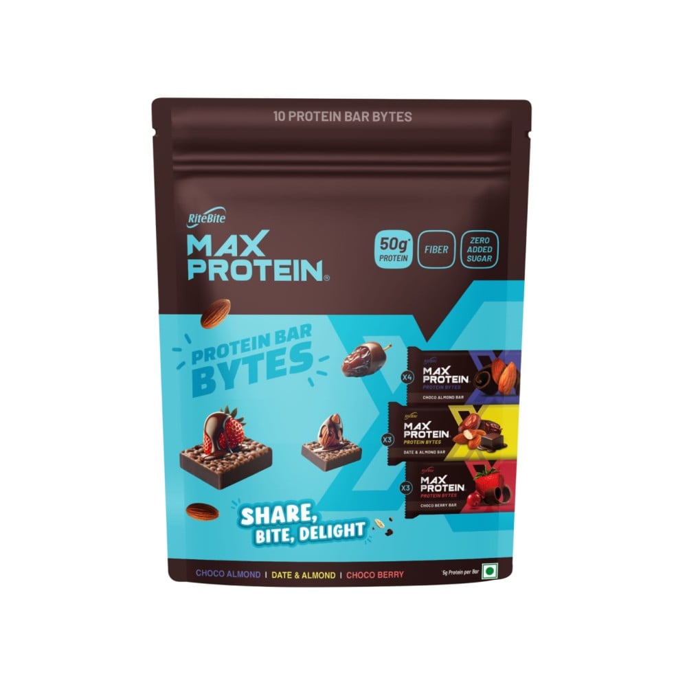 RiteBite RiteBite Max Protein Assorted 5 g Mini Protein Bar Pack Bytes