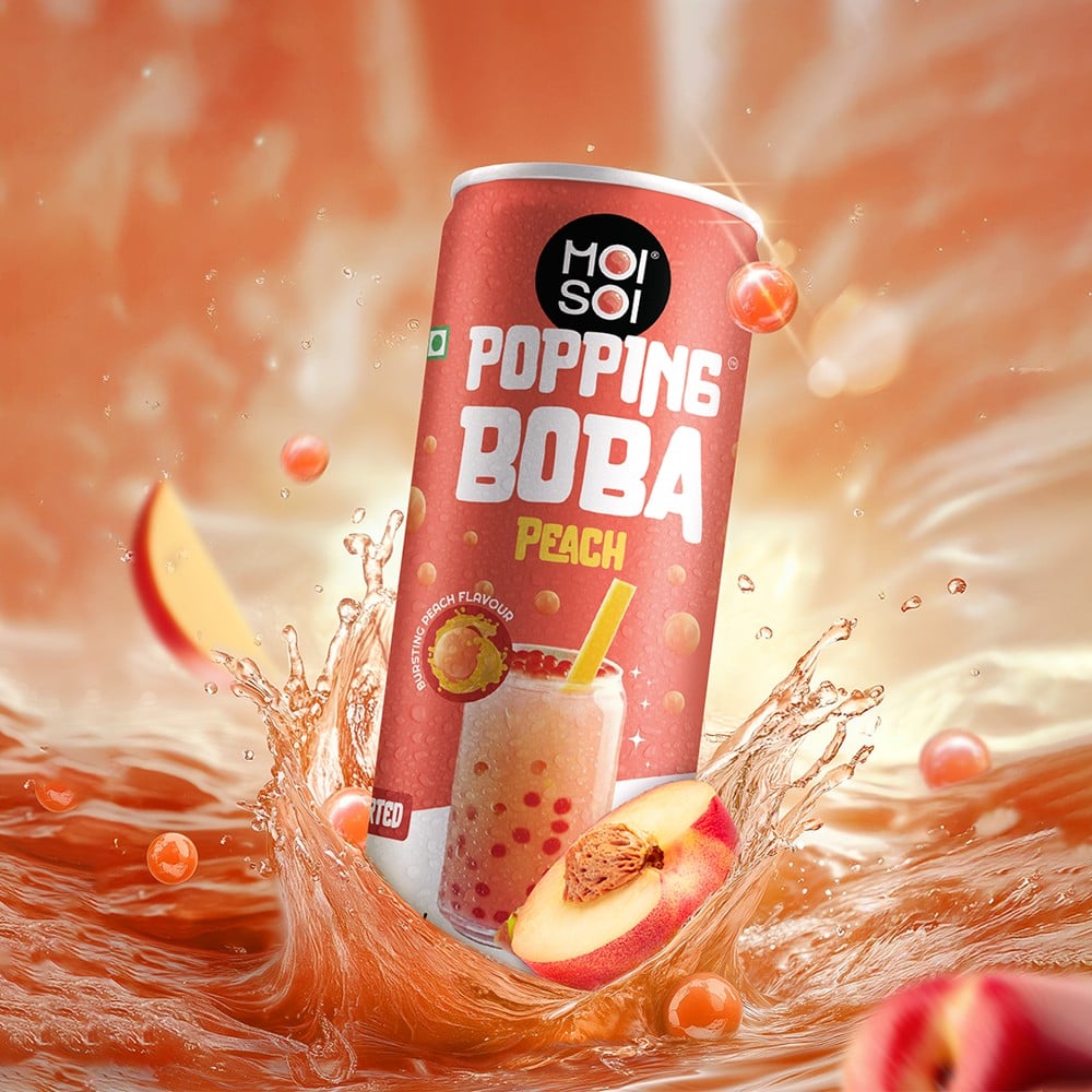 Moi Soi Moi Soi Popping Peach Boba Drink