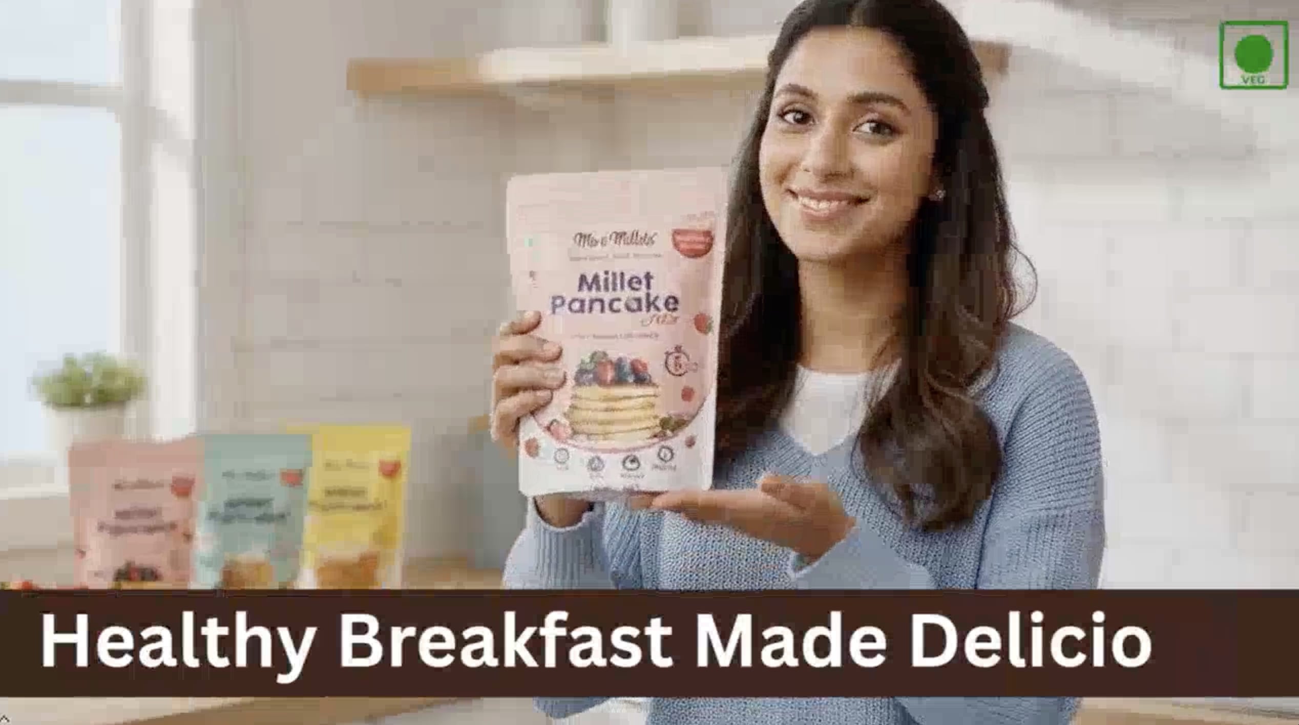 Me & Millets Me & Millets Chocolate Millet Pancake Mix