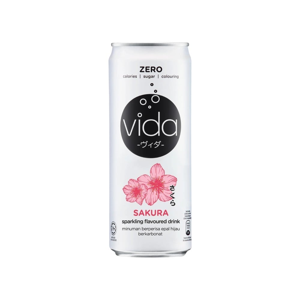 Vida Vida Zero Sugar Zero Calorie Sakura Sparkling Drink