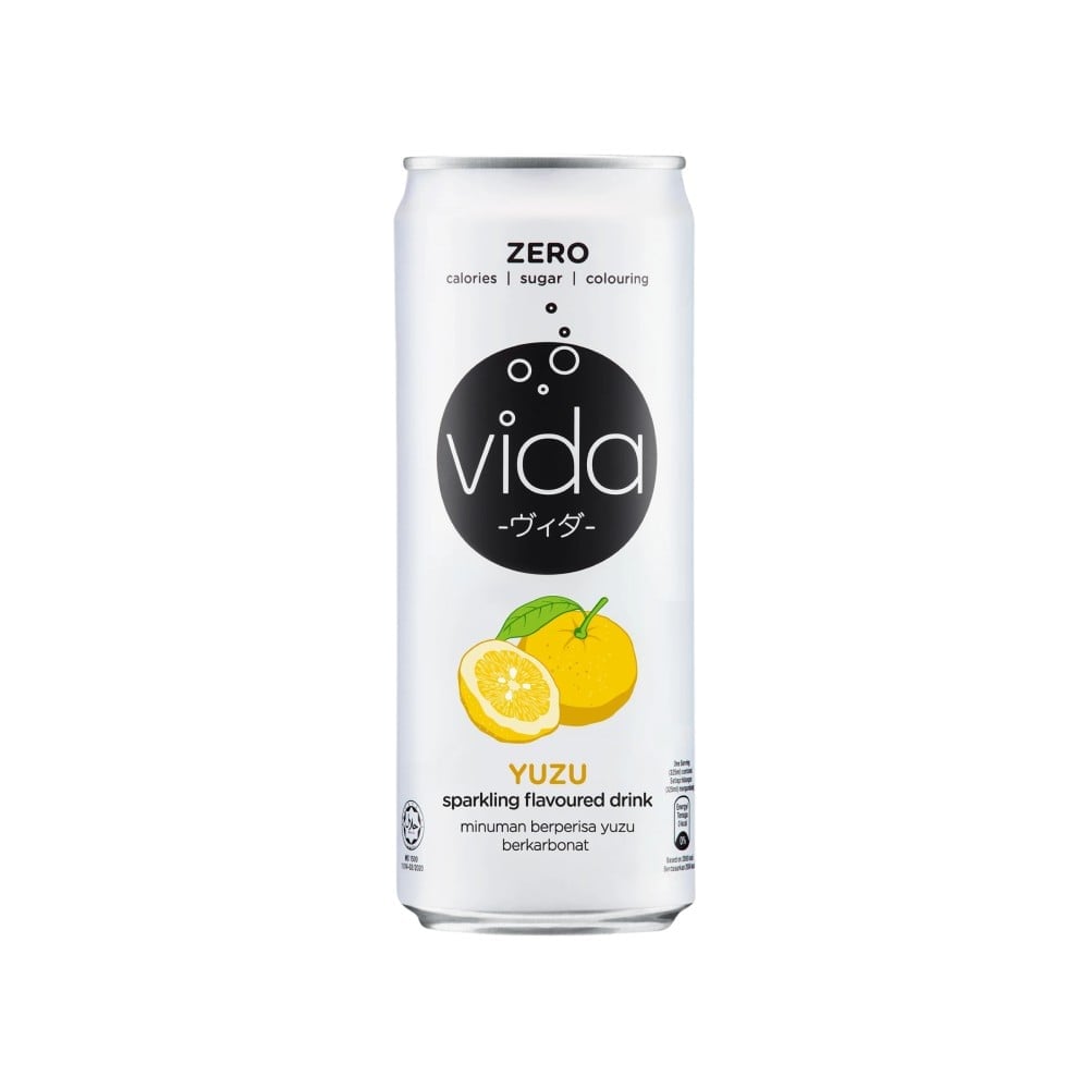 Vida Vida Zero Sugar Zero Calorie Yuzu Sparkling Drink