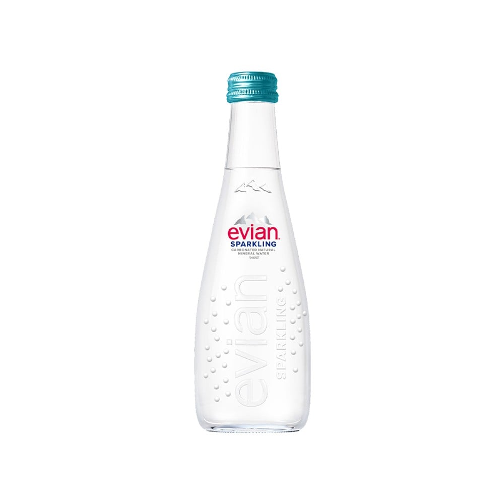 Evian Evian Sparkling Carbonated Mineral Water