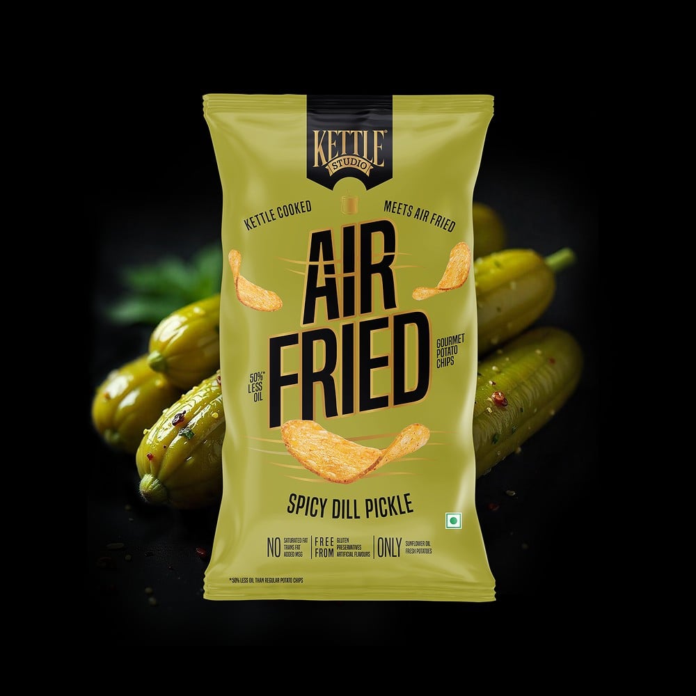 Kettle Studio Kettle Studio Air Fried Spicy Dill Pickle Potato Chips