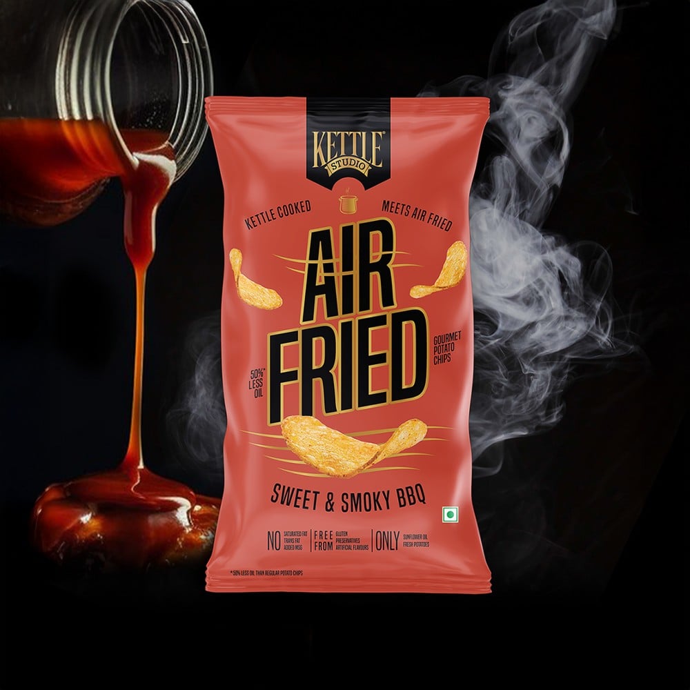 Kettle Studio Kettle Studio Air Fried Sweet & Smoky BBQ Potato Chips