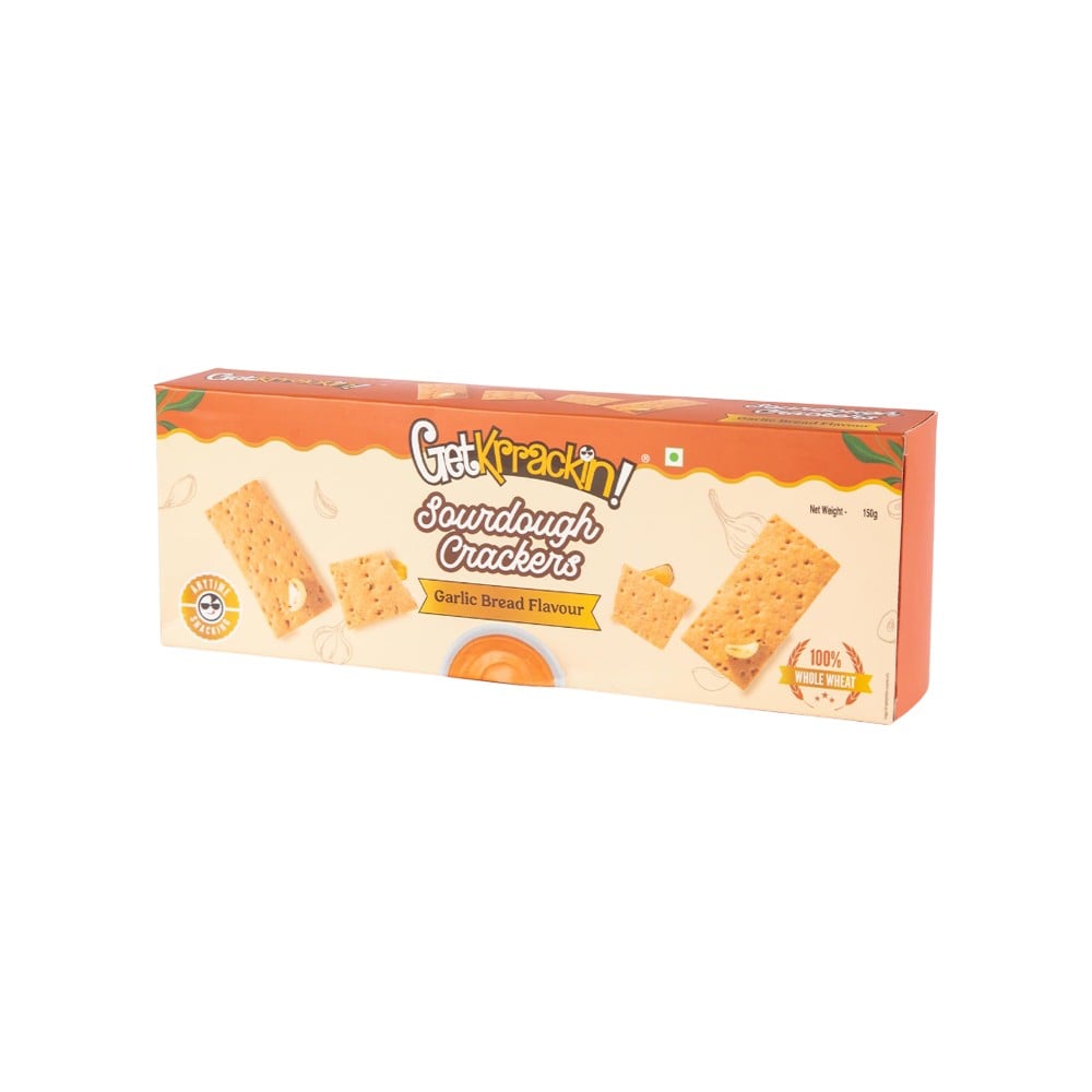 GetKrrackin GetKrrackin Sourdough Garlic Bread Flavour Crackers