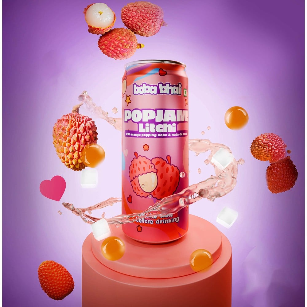 Boba Bhai Boba Bhai Litchi Blood Orange Boba Drink