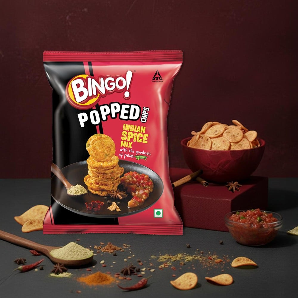 Bingo Bingo Popped Indian Spice Mix Potato Chips