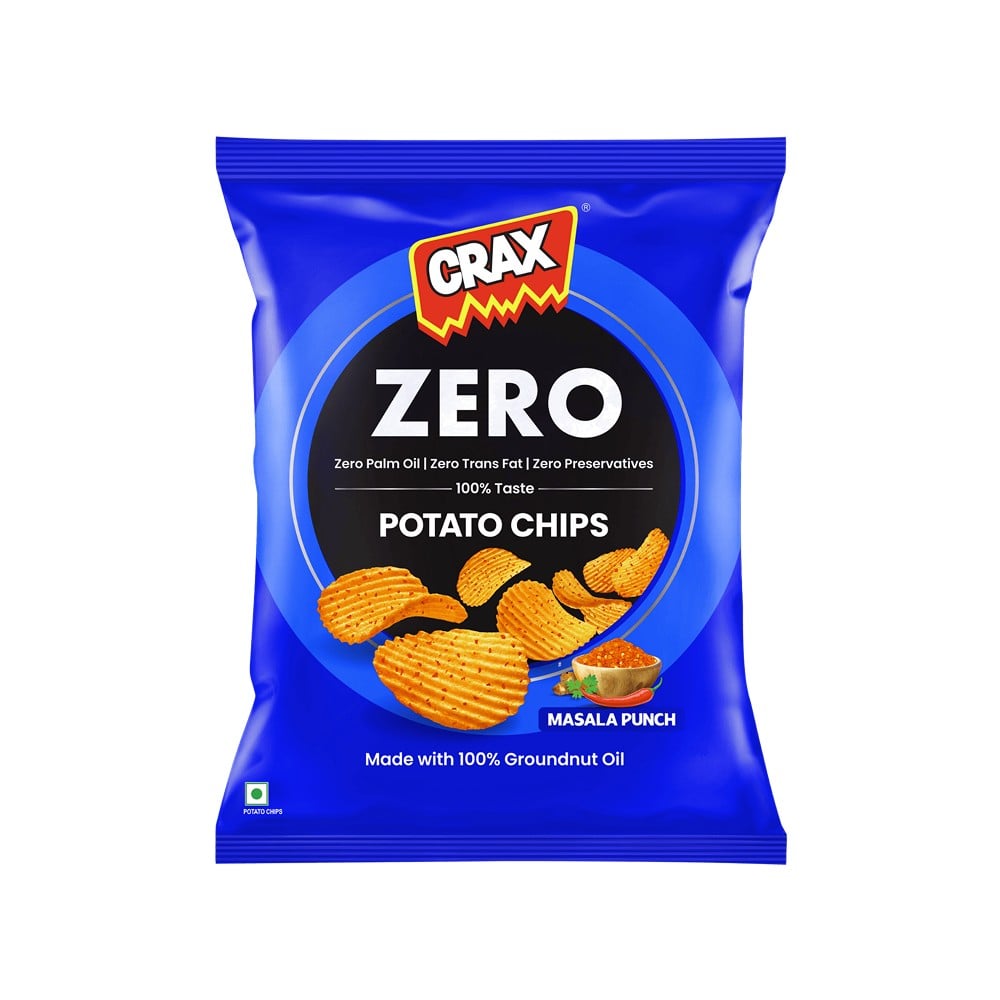 Crax Crax Zero Masala Potato Chips - No Palm Oil