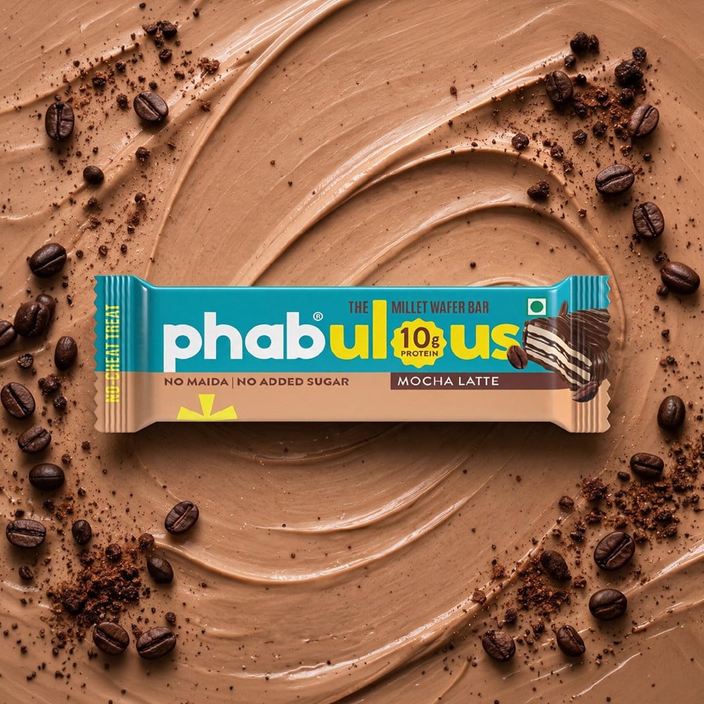 Phab Phab 10g Protein Mocha Latte Millet Wafer Bar