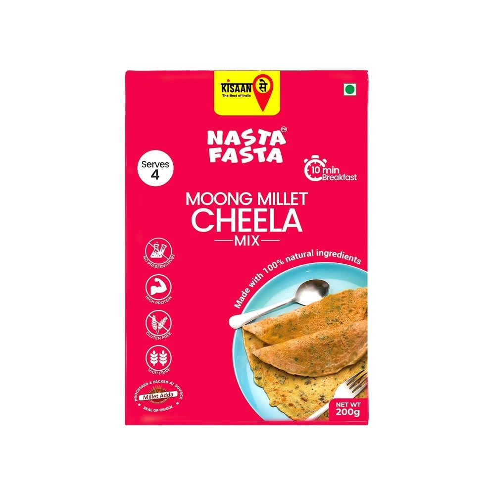 Kisaansay Kisaansay Moong Millet Cheela Breakfast Mix