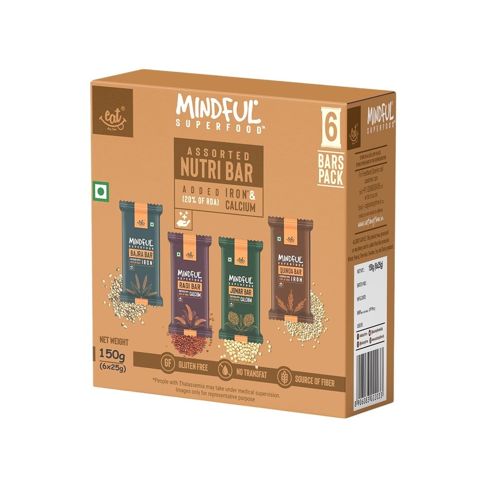 EAT Anytime EAT Anytime Assorted Millet Nutrition Bar - Pack of 6