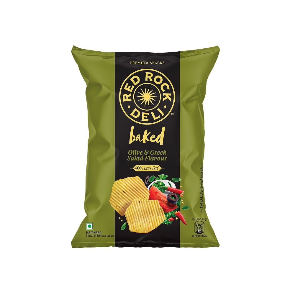 Red Rock Deli Red Rock Deli Baked Chips (Greek Salad) 40% Less Fat Snacks