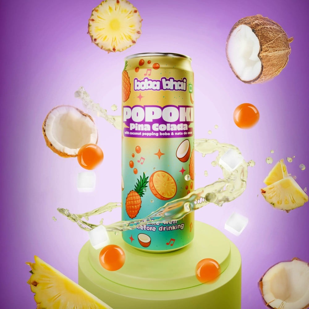 Boba Bhai Boba Bhai Pina Colada Popping Boba Drink & Nata De Coco