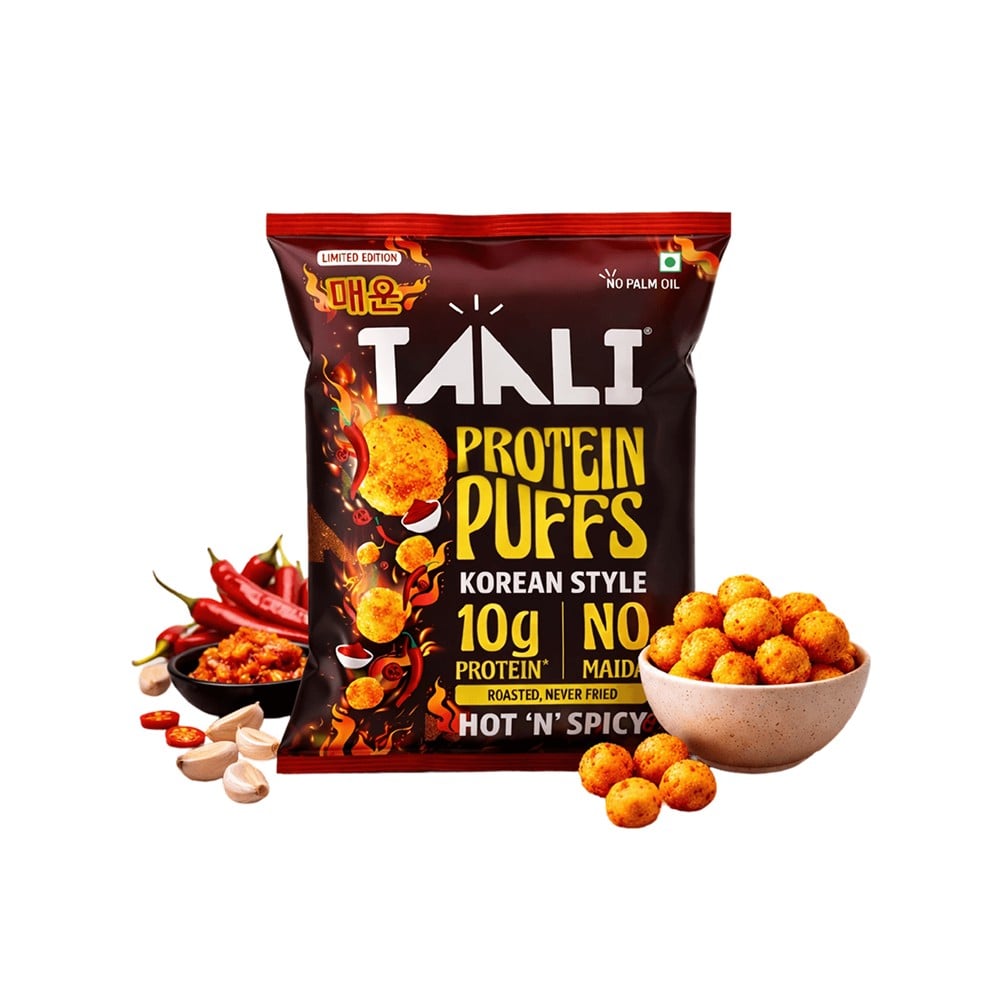 Taali Taali Roasted Korean Protein Puffs (Jowar & Corn)