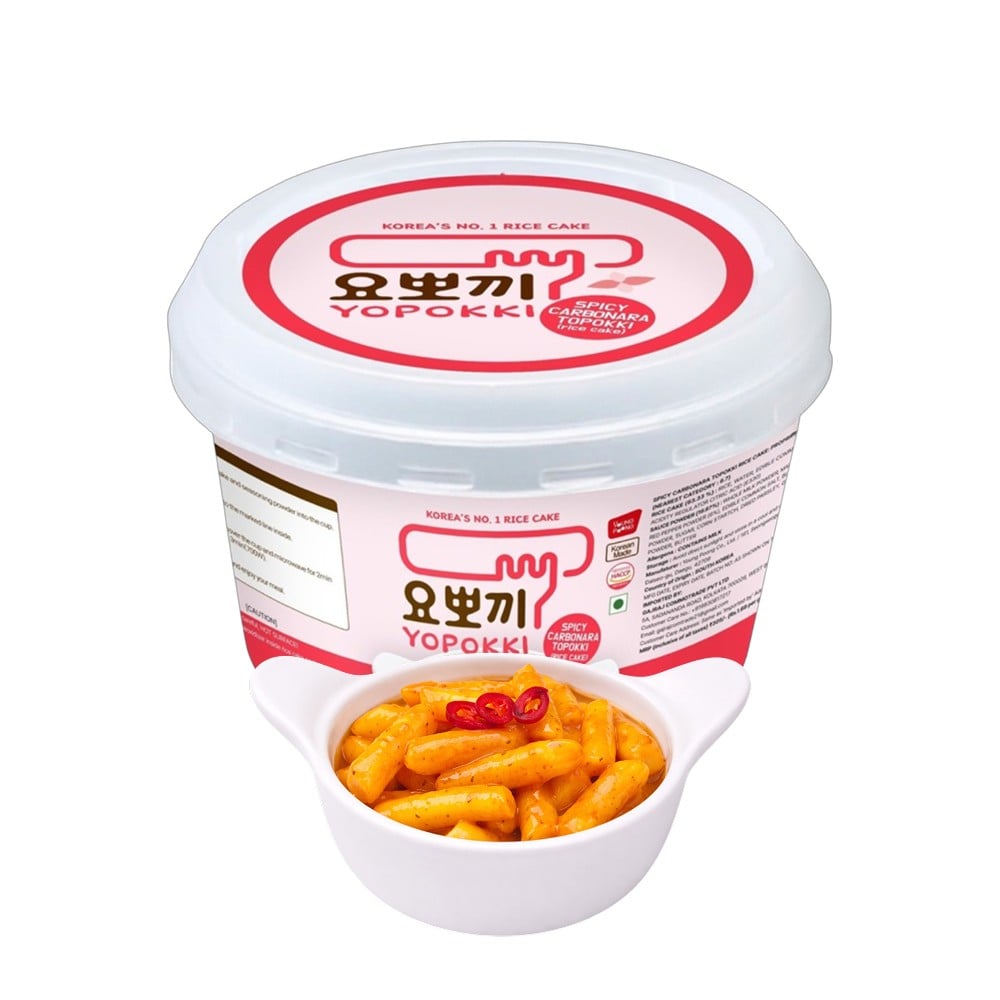 Yopokki Yopokki Spicy Carbonara Topokki Rice Cake