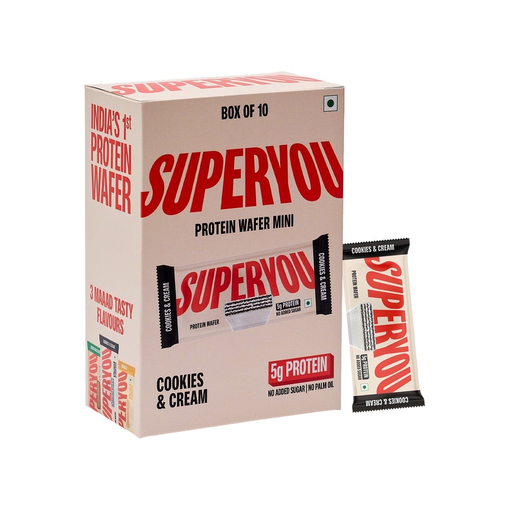 SuperYou SuperYou Cookies & Cream Mini Protein Wafer Bar