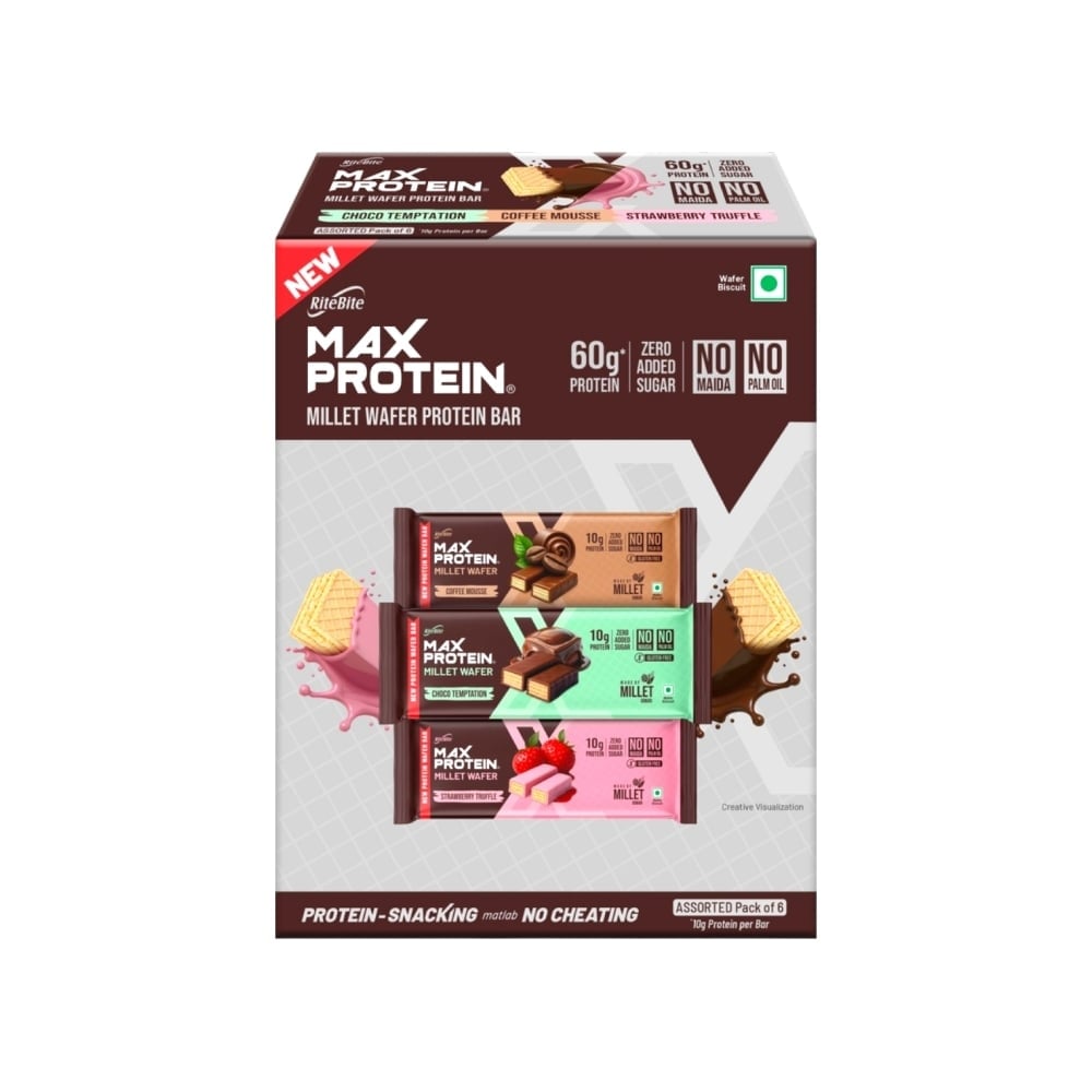 RiteBite RiteBite Max Protein Assorted Millet Wafer Protein Bar Pack
