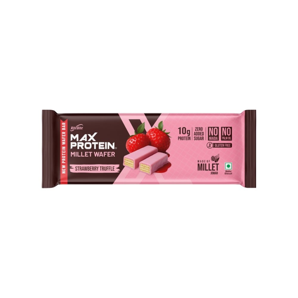 RiteBite RiteBite Max Protein Strawberry Truffle Millet Wafer Protein Bar