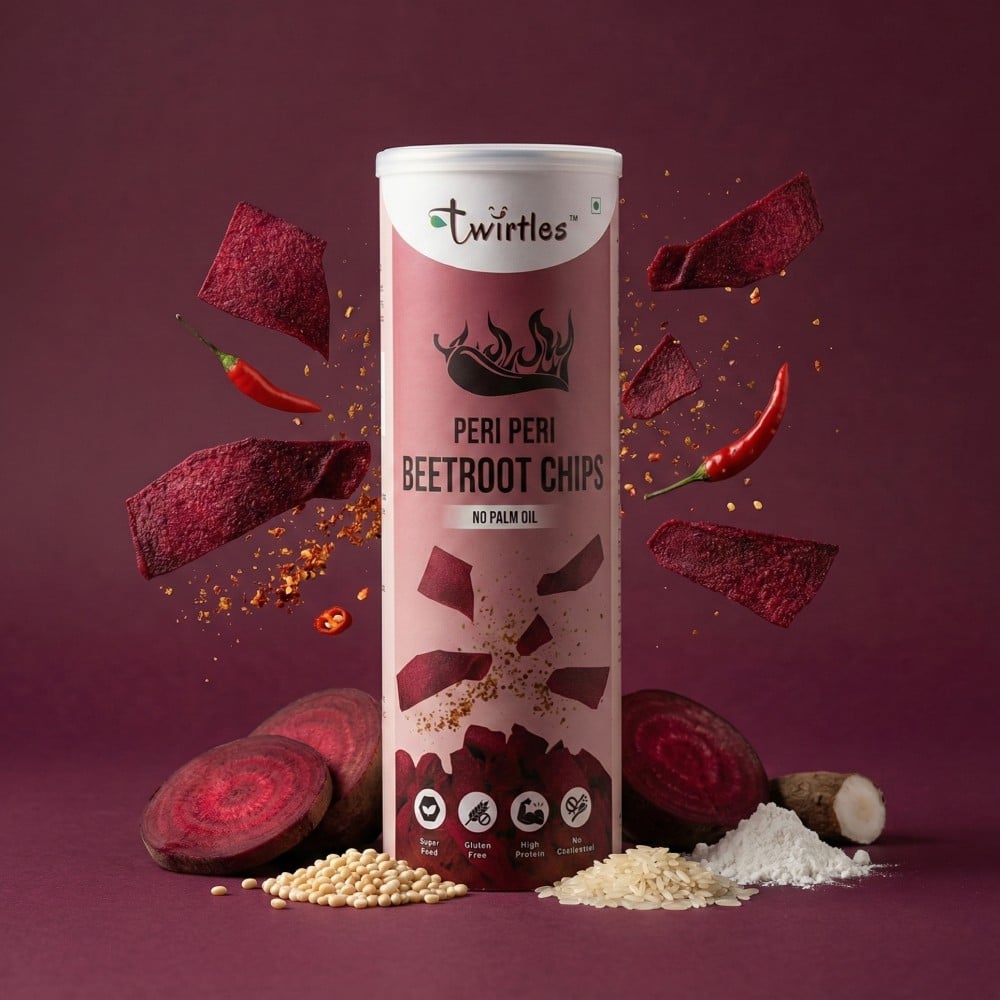 Twirtles Twirtles Beetroot Chips (Peri-Peri)